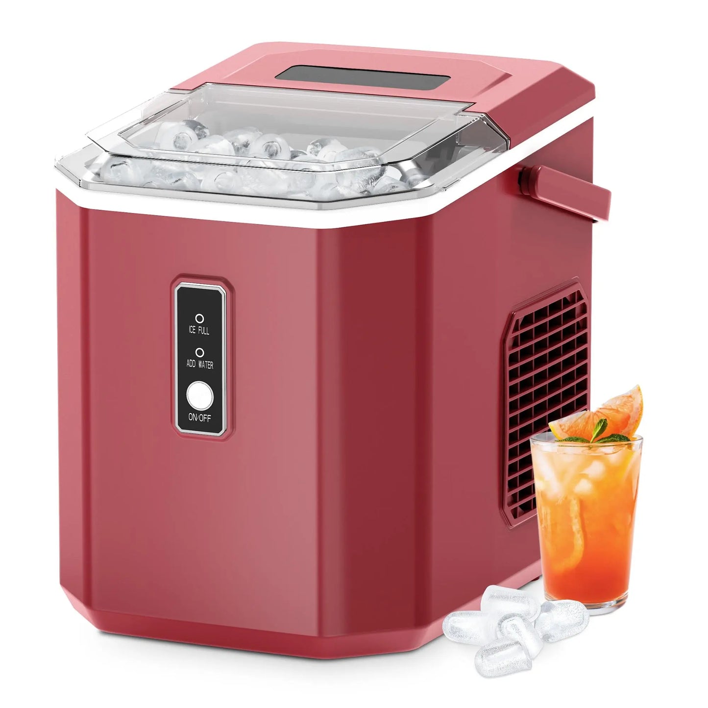 EUHOMY Ice Maker Countertop with Handle