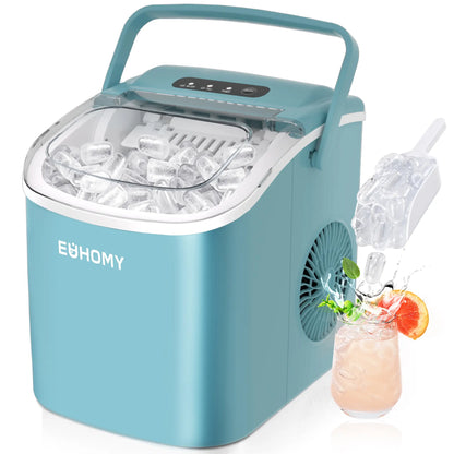 EUHOMY Ice Maker Countertop with Handle