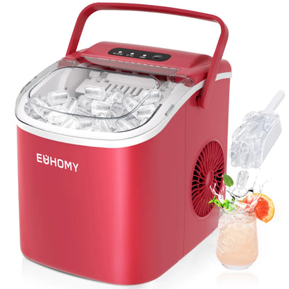 EUHOMY Ice Maker Countertop with Handle