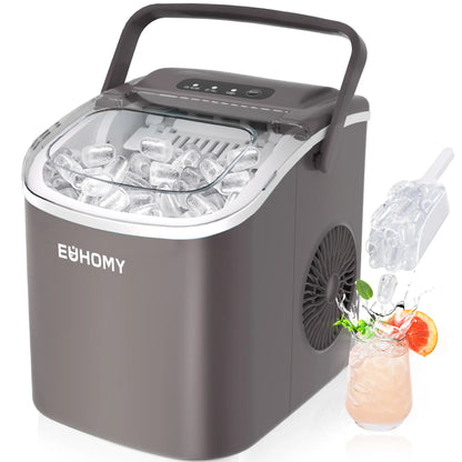 EUHOMY Ice Maker Countertop with Handle