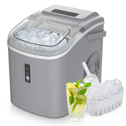 EUHOMY Ice Maker Countertop with Handle