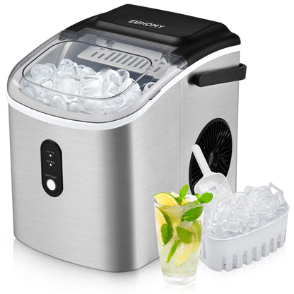 EUHOMY Ice Maker Countertop with Handle