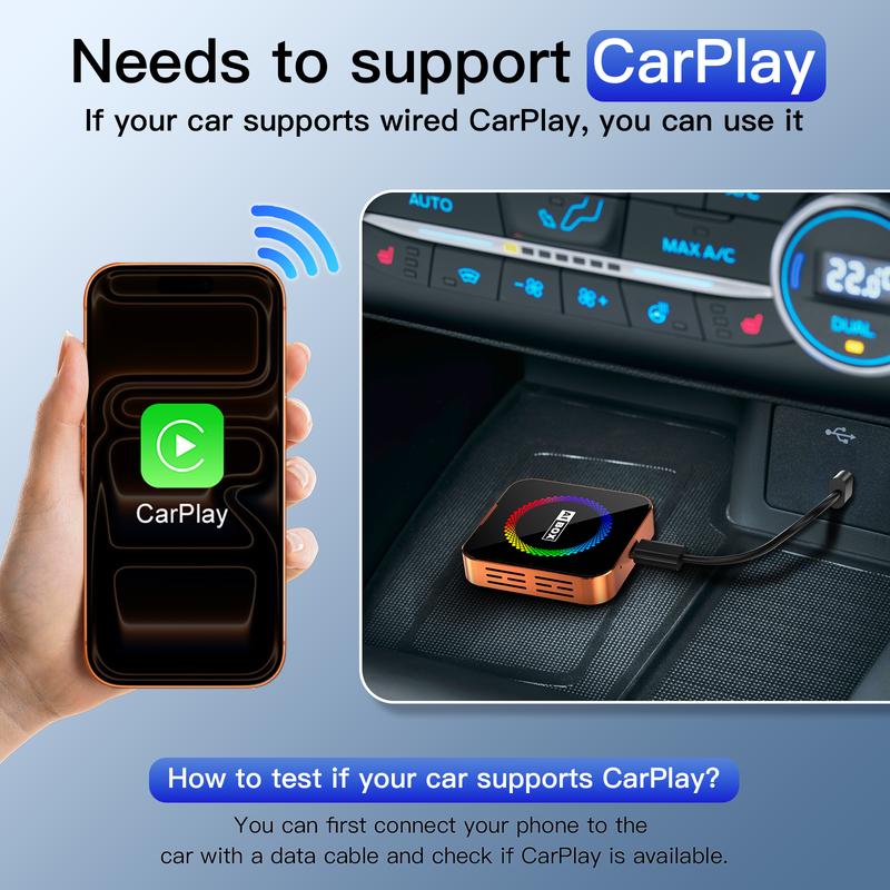 【NewYear2026】Aimoon Orange Wireless CarPlay Adapter, making your driving experience less boring!