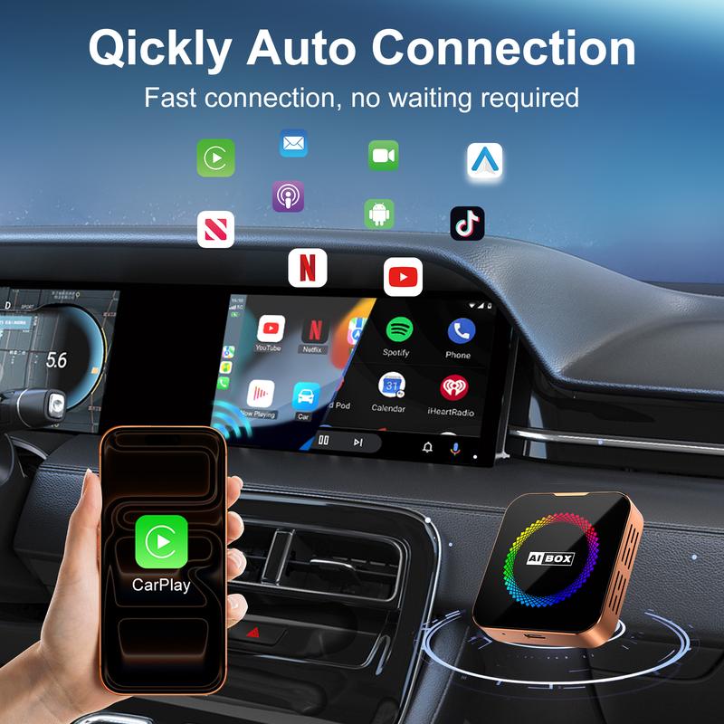 Aimoon Orange Wireless CarPlay Adapter