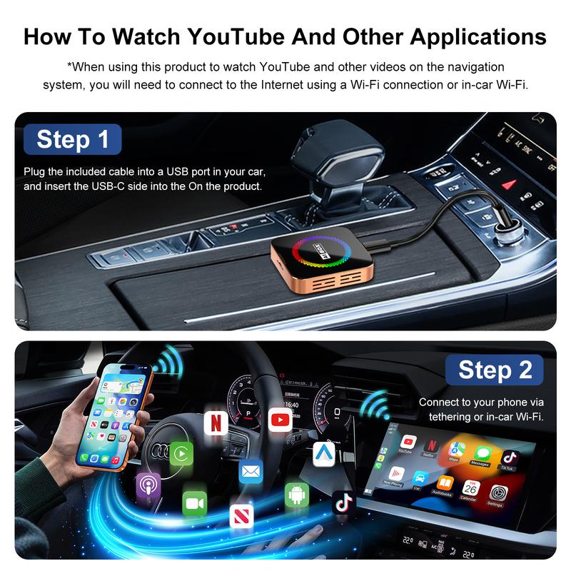【NewYear2026】Aimoon Orange Wireless CarPlay Adapter, making your driving experience less boring!