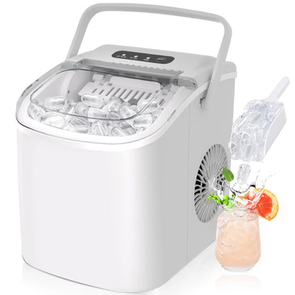 EUHOMY Ice Maker Countertop with Handle