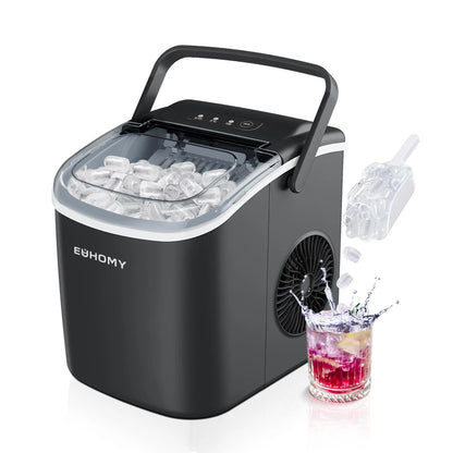 EUHOMY Ice Maker Countertop with Handle