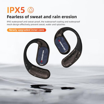 Monster open-back microphone headphones, suitable for running, working out, driving, going to school, etc.—Gifts for Men & Women