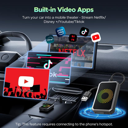 LAMTTO Wired to Wireless Carplay Adapter