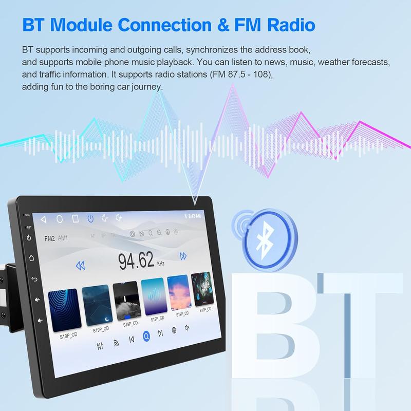Haudio 10.1″ Rotatable Touch Screen Car Stereo