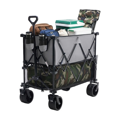 Large Capacity Folding Double Decker Wagon with Brakes