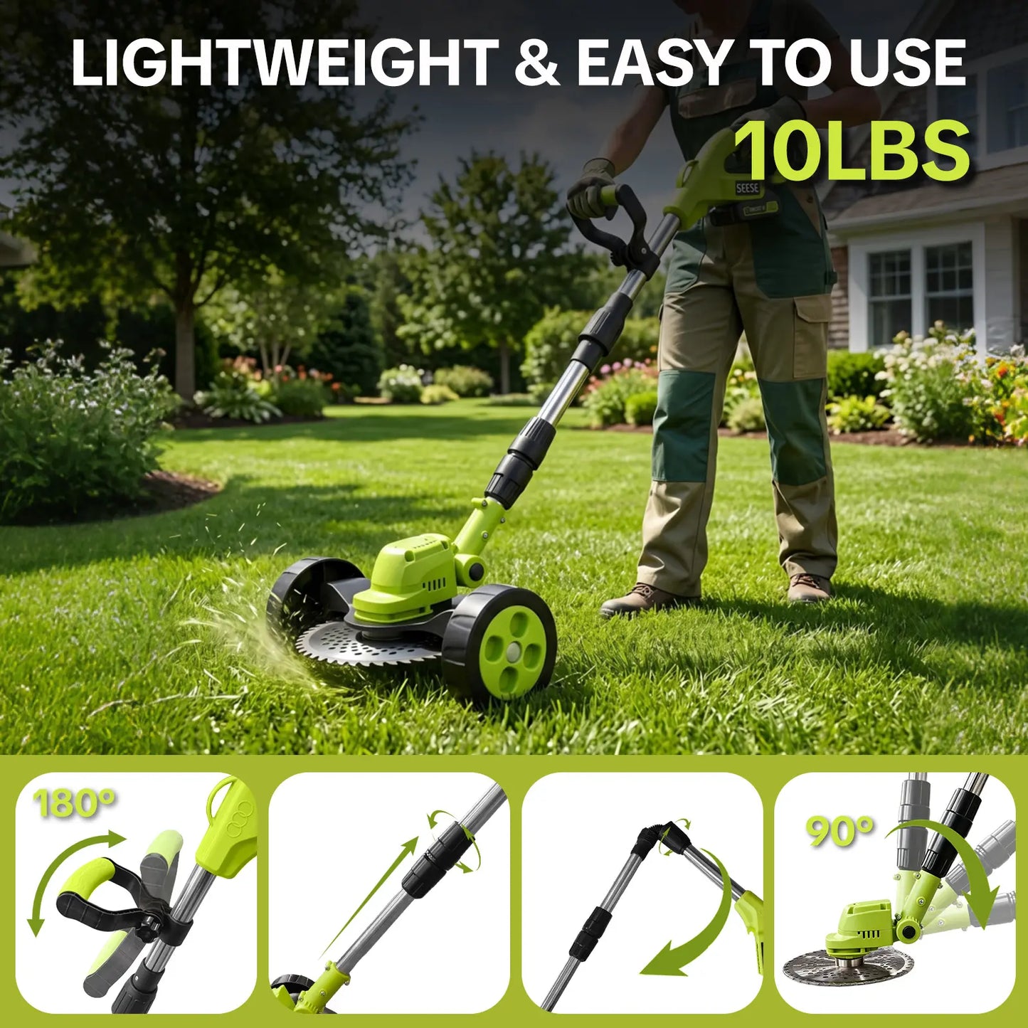 Cordless Lawn Mower, Garden Tool (Mower, Trimmer, Edger)