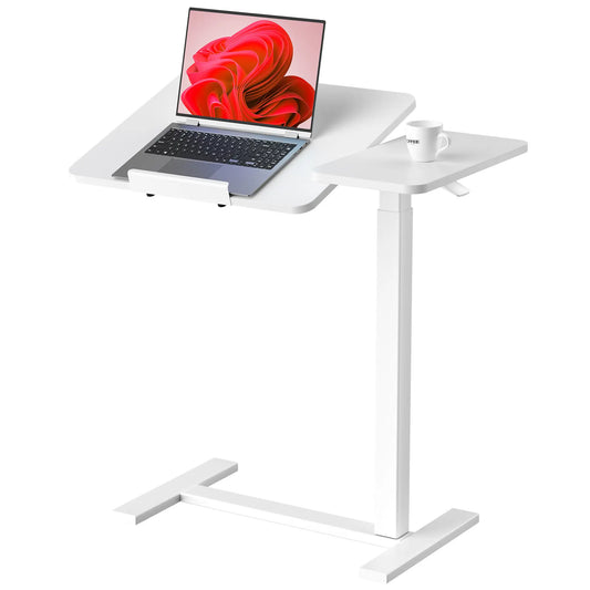 The Ultimate Pneumatic Mobile Desk - Adjustable Overbed & Sofa Workstation